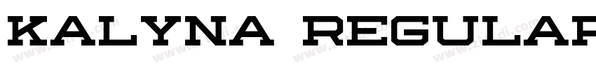 Kalyna Regular字体转换 Kalyna Regular字体转换